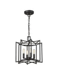 Rhian 4-Light Matte Black Pendant
