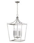 Silver Metal Six Light Dimmable Ceiling Light