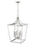 Silver Metal Six Light Dimmable Ceiling Light