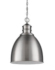 Silver Metal Dimmable Ceiling Light With Gray Shades
