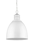 White Metal Dimmable Ceiling Light With White Shades