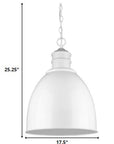 White Metal Dimmable Ceiling Light With White Shades