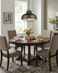 Ansen 1-Light Oil-Rubbed Bronze Pendant With Gloss White Interior Shade