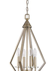 Gold Crystal Four Light Dimmable Ceiling Light