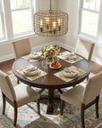 Gold Metal Four Light Dimmable Ceiling Light With Gold Shades