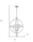 Callie 4-Light Country White Pendant