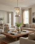 Callie 3-Light Country White Foyer Pendant