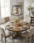 Tiberton 6-Light Oil-Rubbed Bronze Foyer Pendant With Antique Brass Sockets