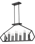 Luca 14-Light Matte Black Island Pendant