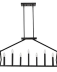 Luca 14-Light Matte Black Island Pendant