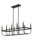 Beckett 10-Light Matte Black Island Pendant