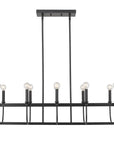 Beckett 10-Light Matte Black Island Pendant