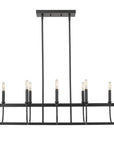 Beckett 10-Light Matte Black Island Pendant