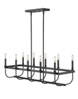 Beckett 10-Light Matte Black Island Pendant