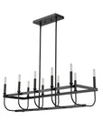 Beckett 10-Light Matte Black Island Pendant