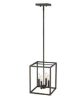 Black Metal Four Light Dimmable Ceiling Light