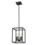 Black Metal Four Light Dimmable Ceiling Light