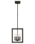 Black Metal Four Light Dimmable Ceiling Light