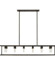 Black Metal Twelve Light Dimmable Ceiling Light