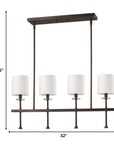 Brown Crystal Four Light Dimmable Ceiling Light