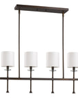 Brown Crystal Four Light Dimmable Ceiling Light