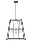 Bronze Metal Five Light Dimmable Ceiling Light