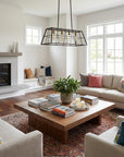 Bronze Metal Four Light Dimmable Ceiling Light