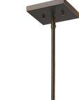 Brooklyn 4-Light Oil-Rubbed Bronze Pendant With Metal Framework Shade