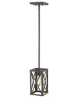 Bronze Metal Geometric Mini Pendant Hanging Light
