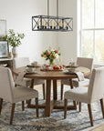 Brooklyn 8-Light Matte Black Island Pendant With Metal Framework Shade