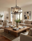 Brooklyn 4-Light Oil-Rubbed Bronze Convertible Pendant