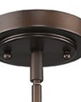 Bronze Lantern Metal Dimmable Ceiling Light With Bronze Shades