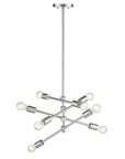 Calix 8-Light Satin Nickel Pendant