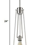 Silver Iron Dimmable Ceiling Light