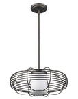 Bronze Crystal Dimmable Ceiling Light With Copper Shades