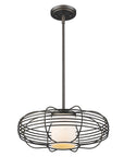 Bronze Crystal Dimmable Ceiling Light With Copper Shades
