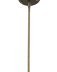 Bronze Metal Two Light Dimmable Ceiling Light With Off White Shades