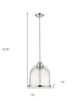 Stanton 1-Light Polished Nickel Pendant