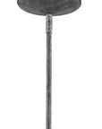 Silver Iron Dimmable Ceiling Light With White Shades
