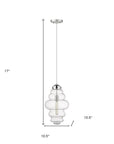Ballina 1-Light Polished Nickel Mini-Pendant