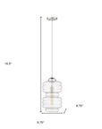 Ballina 1-Light Polished Nickel Mini-Pendant