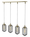 Reece 4-Light Aged Brass Island Pendant