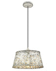 Iris 1-Light Aged Ivory Pendant