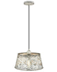 Iris 1-Light Aged Ivory Pendant