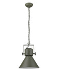 Black Metal One Light Cone Hanging Pendant Light