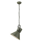 Black Metal One Light Cone Hanging Pendant Light