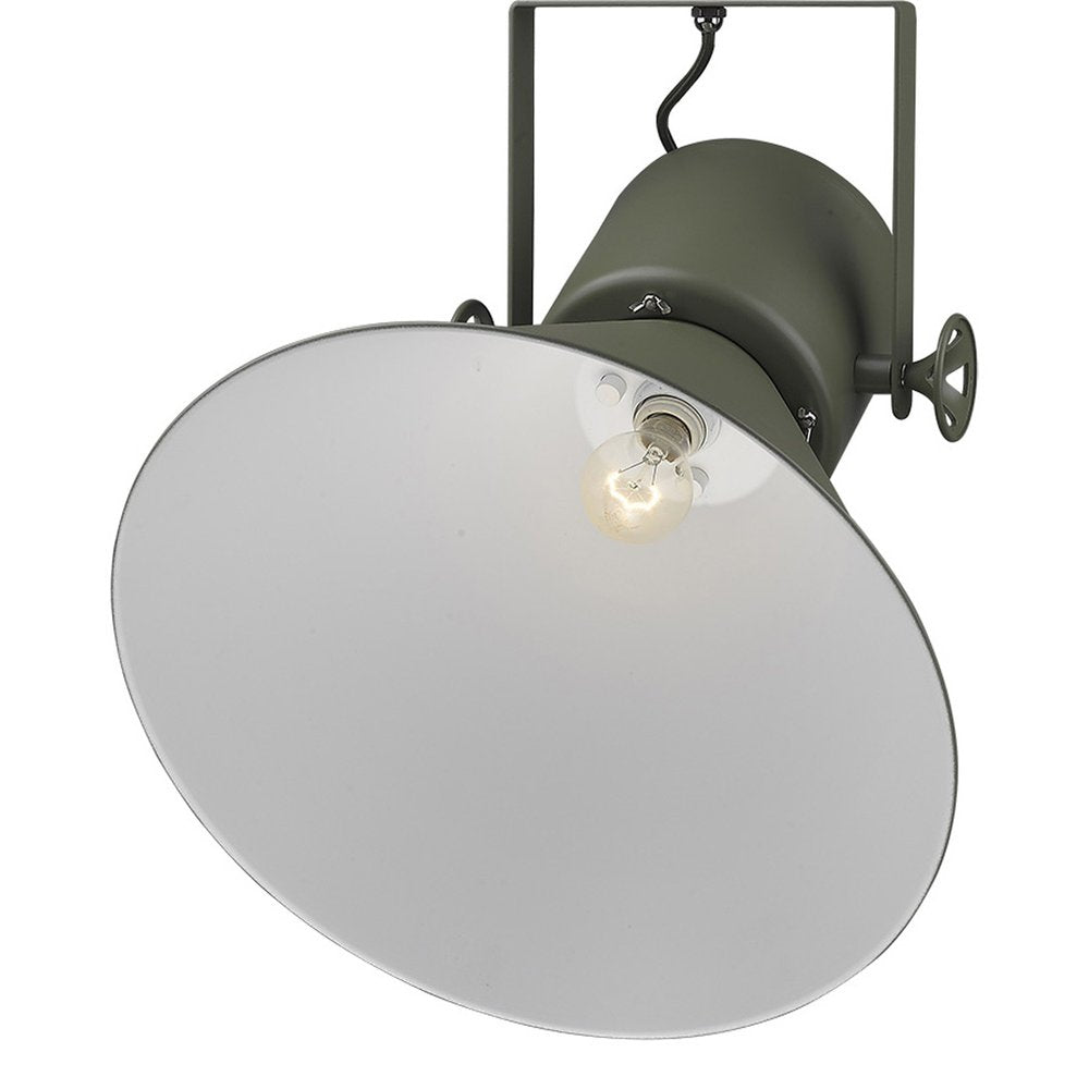 Black Metal One Light Cone Hanging Pendant Light
