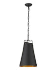 Faza 1-Light Matte Black Pendant