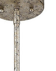 Vitozzi 1-Light Antique Silver Leaf Pendant