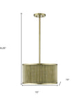 Basetti 4-Light Gold Convertible Pendant
